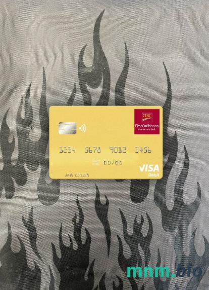 Grenada CBIC visa obciążyć card wygląd fotograficzny skan PSD + zdjęcie